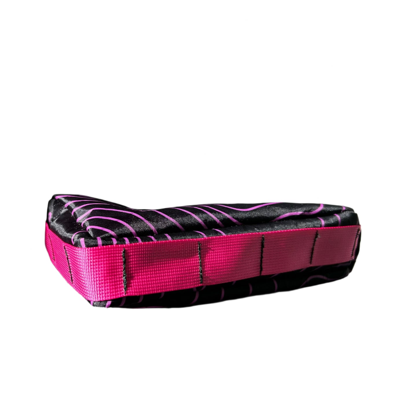 Top Tube Bag - Black Topo with Pink Highlights