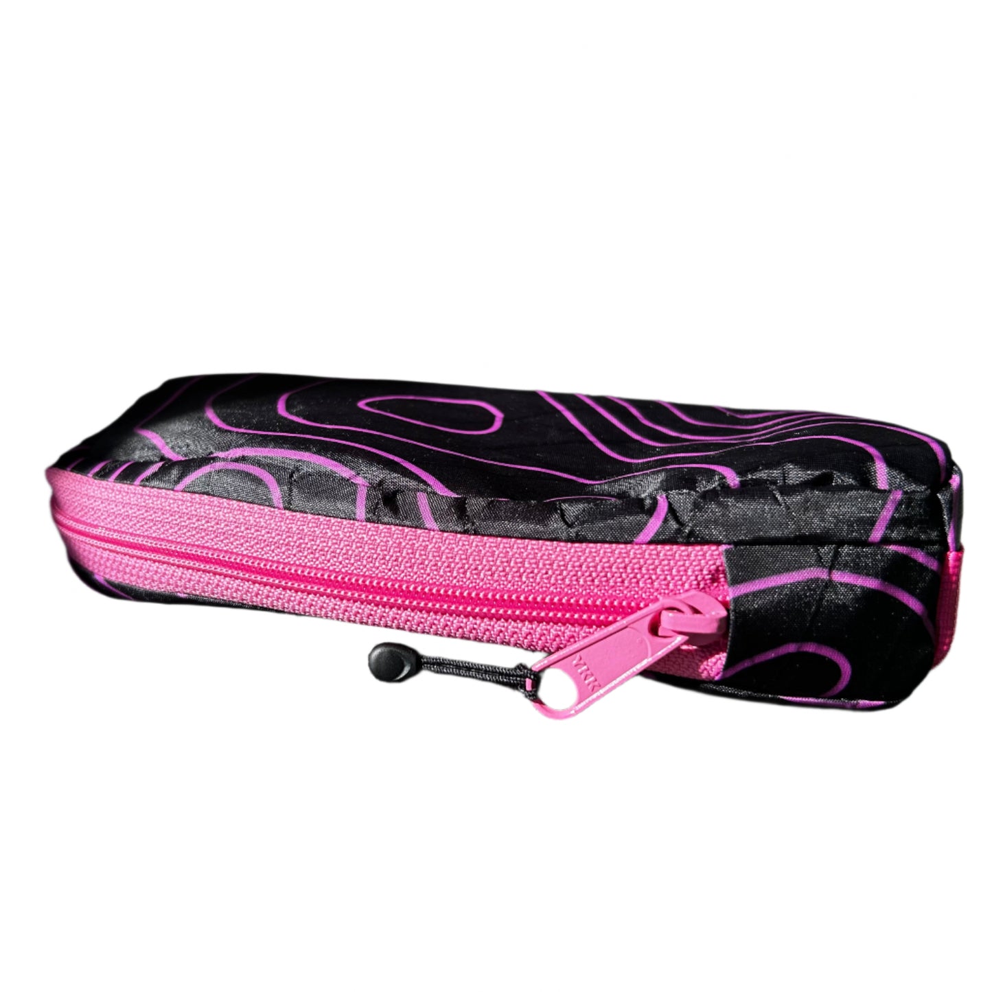 Top Tube Bag - Black Topo with Pink Highlights