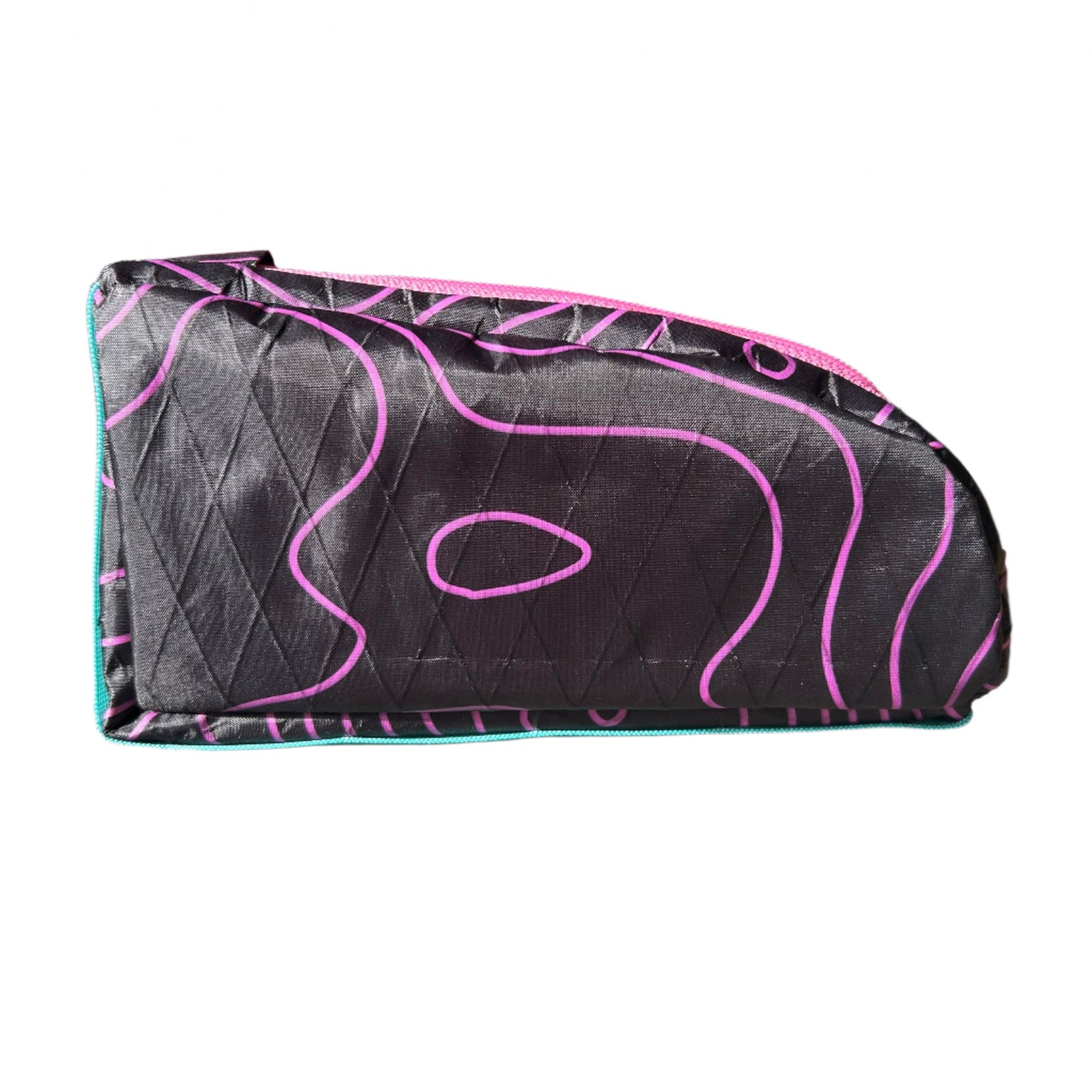 Top Tube Bag - Black and Pink Topo
