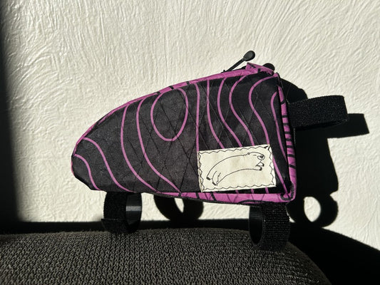 Top Tube Bag - Black and Pink (Factory Seconds)