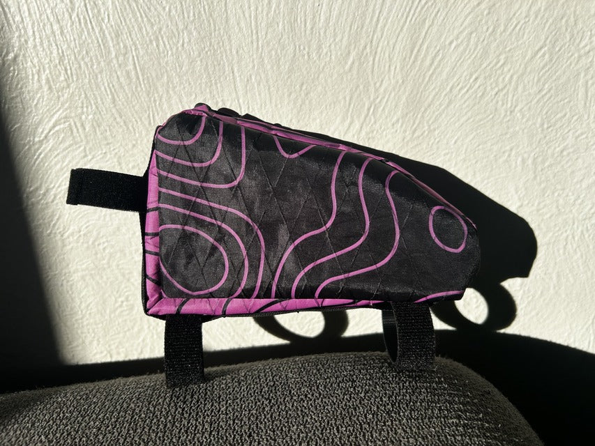 Top Tube Bag - Black and Pink (Factory Seconds)