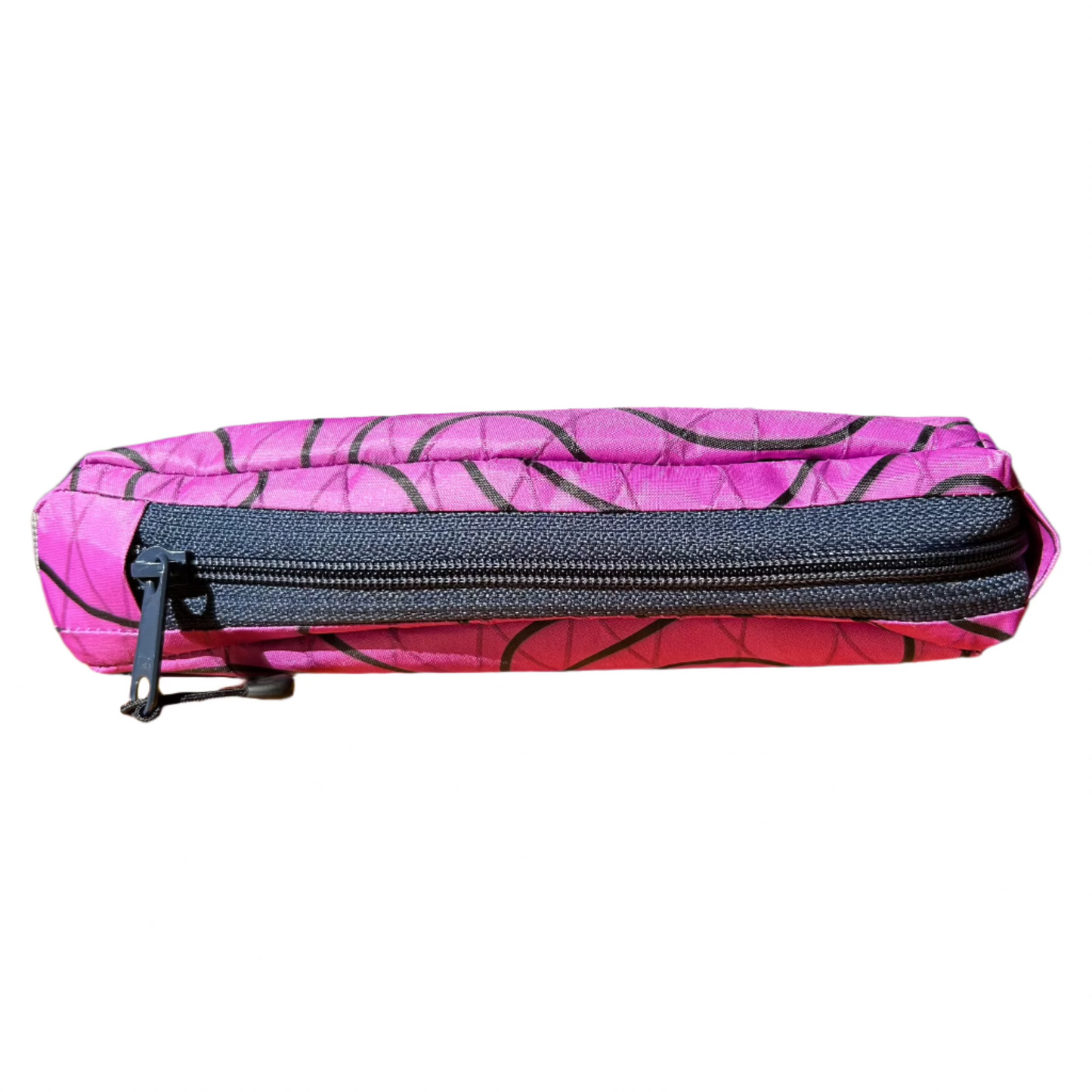 Top Tube Bag - Pink Topo with Tan Webbing
