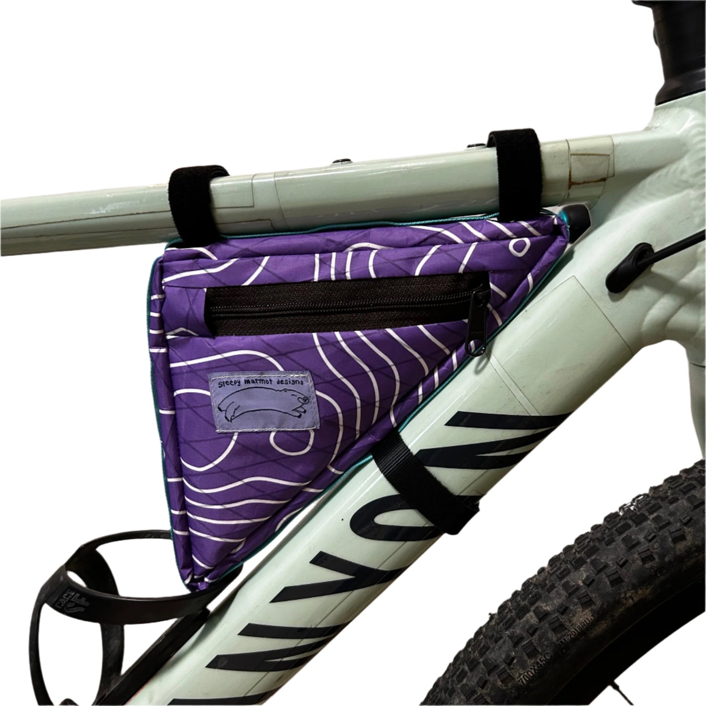 Small Corner Frame Bags - TOPO Print