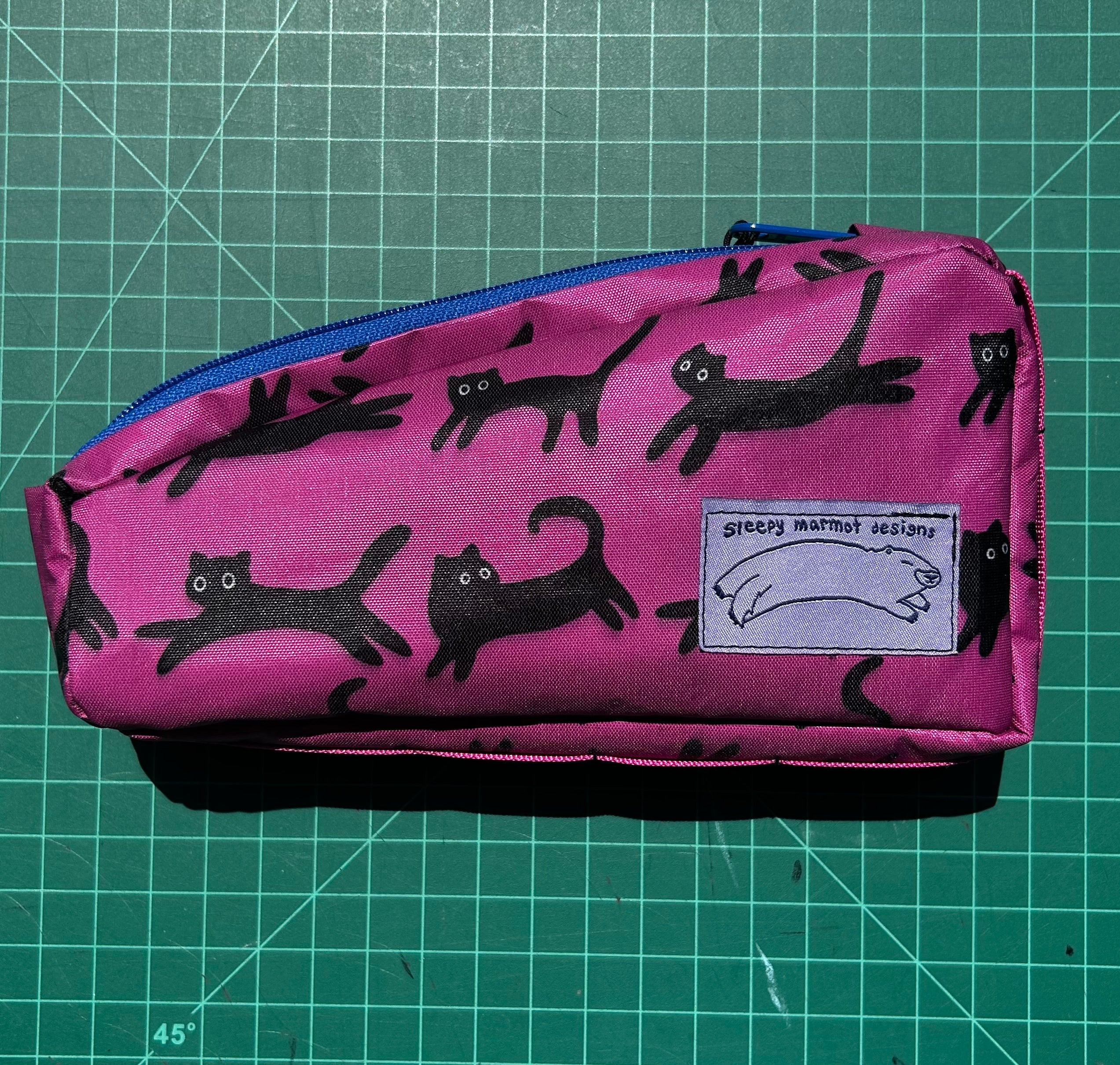 Top tube bag - black cat