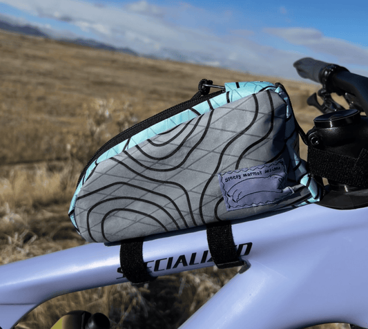 Top Tube Bag - Gray & Blue