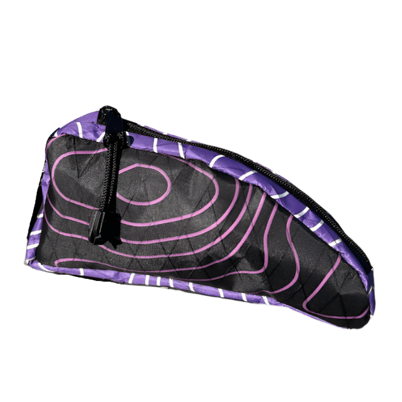 Top Tube Bag - Black & Purple
