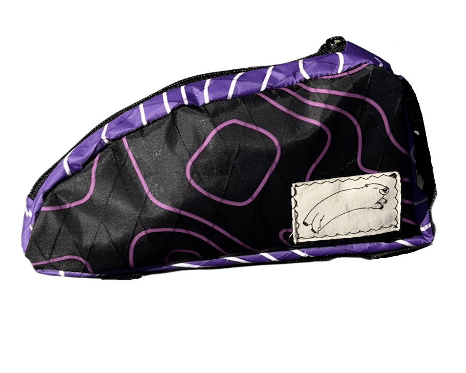 Top Tube Bag - Black & Purple