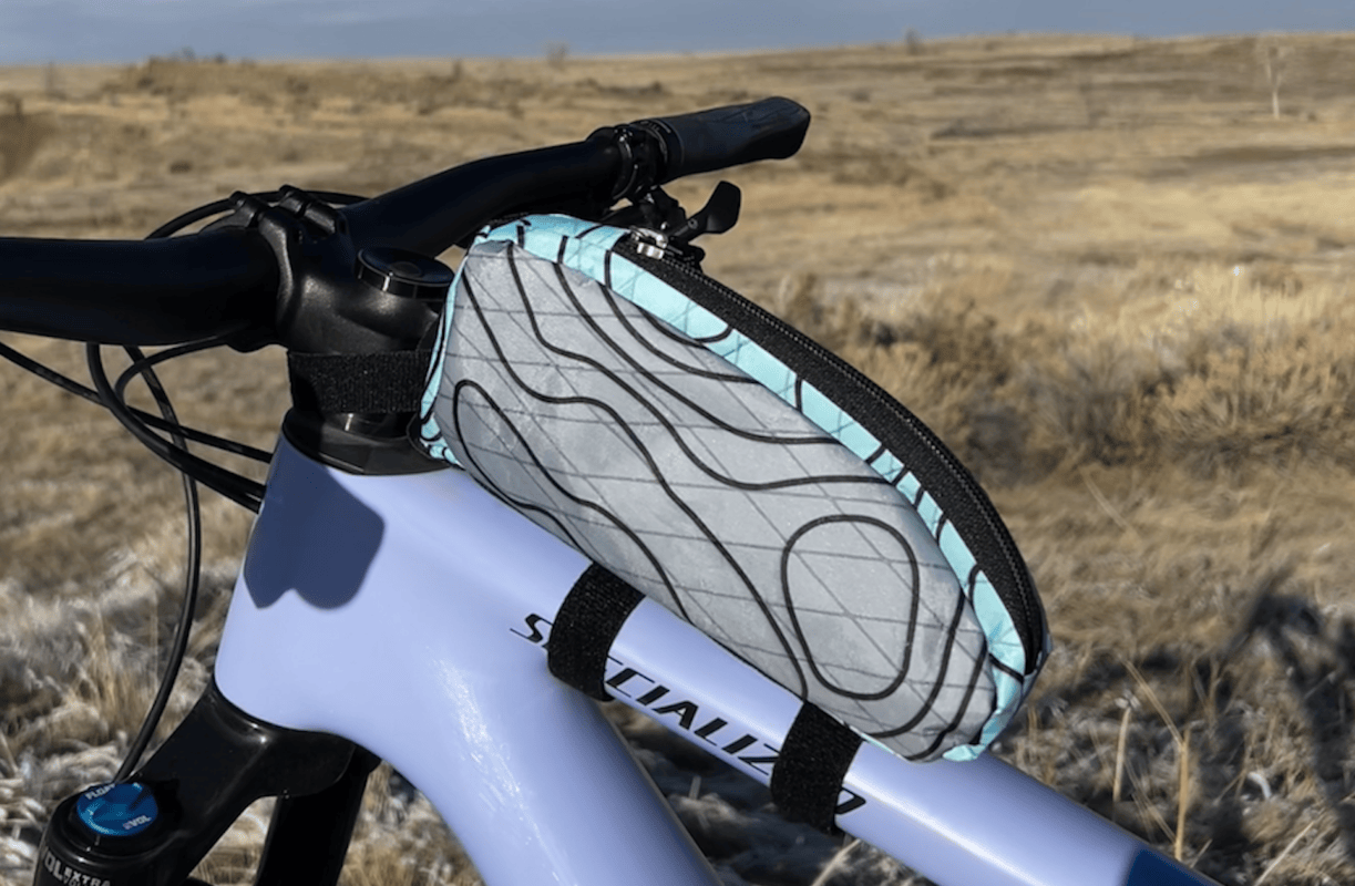Top Tube Bag - Gray & Blue